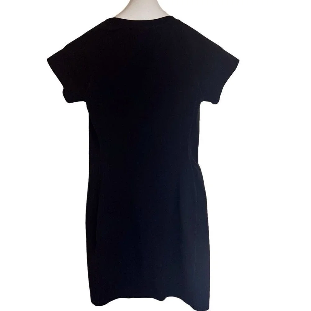 Standard James Perse Women's Black Fitted Dress Size 2 Small Spot See‎ Pics